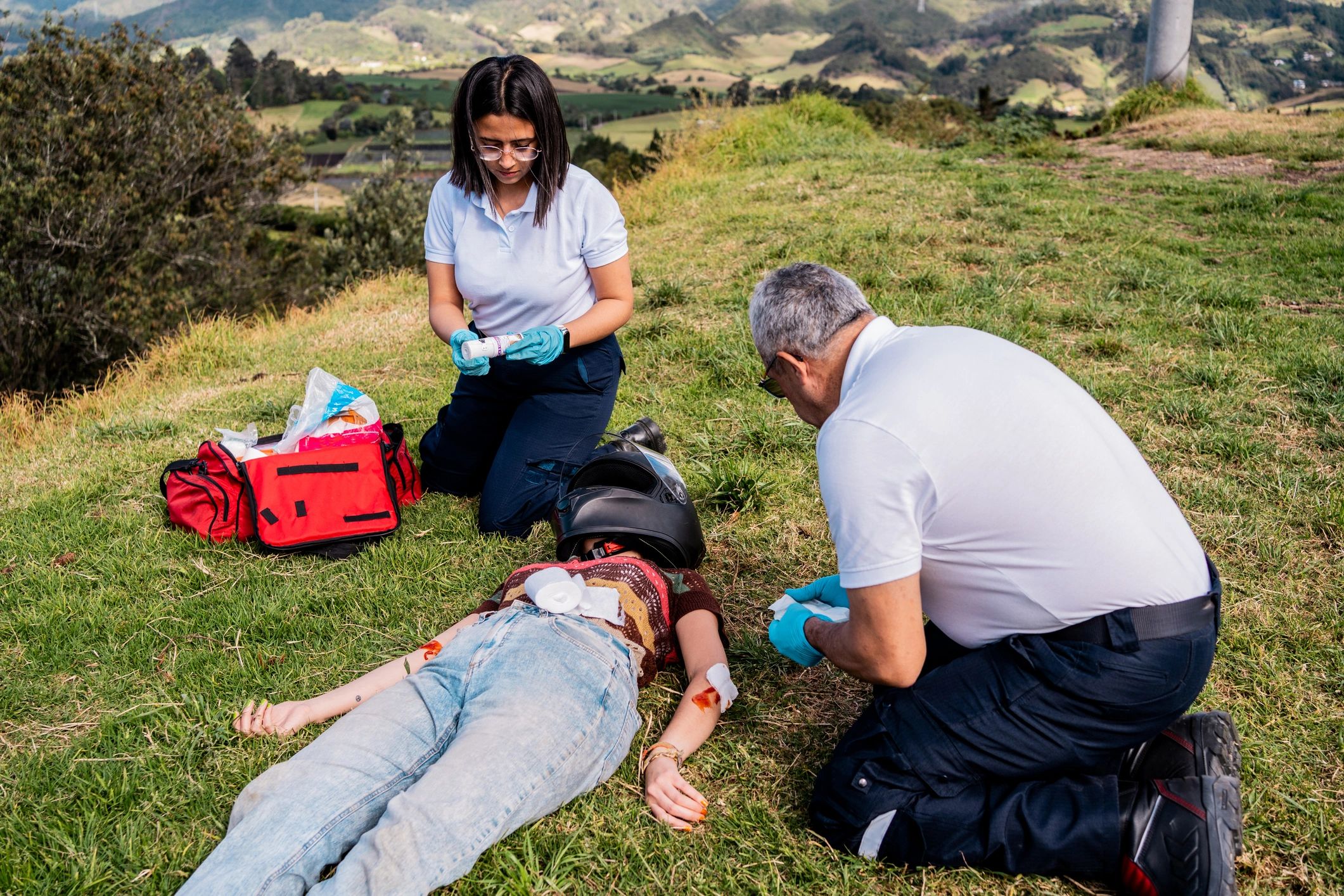 Emergency response training scenario